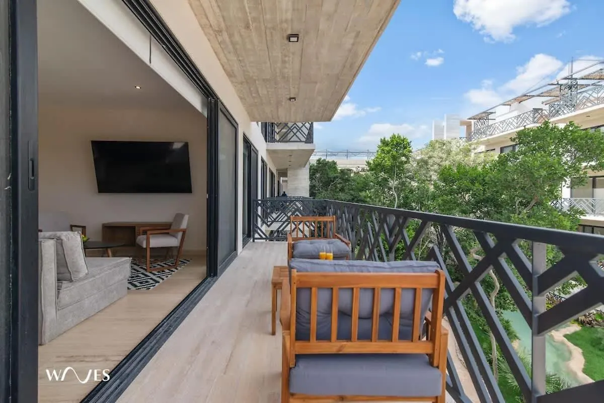 Apartment Spacious Loft With Balcony Near Hotel Zone Palais Tulum By Waves